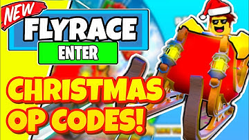 ALL 2 NEW SECRET *CHRISTMAS EVENT* OP CODES FOR FLY RACE! ROBLOX FLY RACE CODES 2022