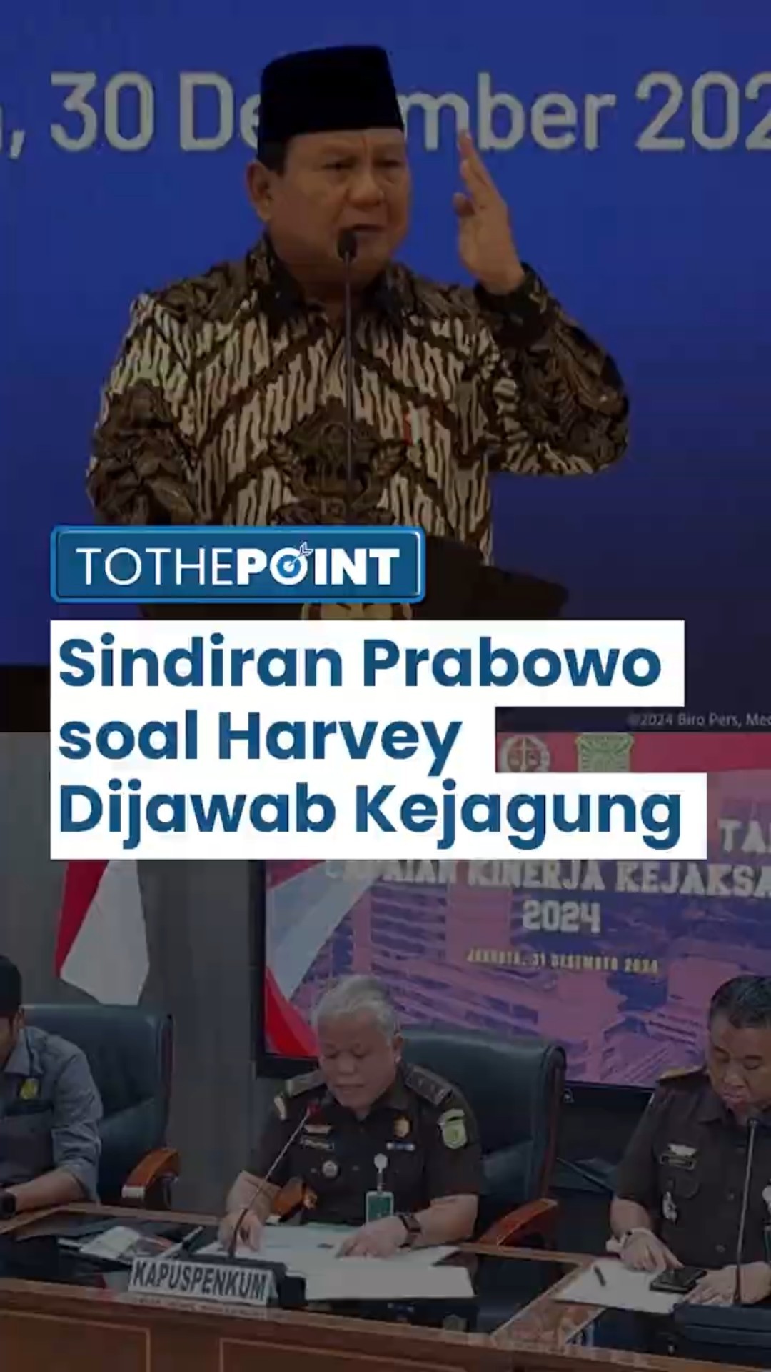Kejagung Jawab Sindiran Presiden Prabowo soal Vonis Harvey Moeis di Kasus Korupsi Timah