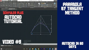 Parabola using tangent method | Autocad tutorial | Anna University questions | Engineering graphics