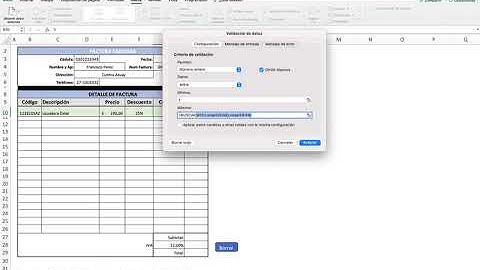 Creación de facturación automática en excel (FACTURACION EN EXCEL) y uso de macros