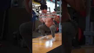 How should my feet be positioned on Squats?