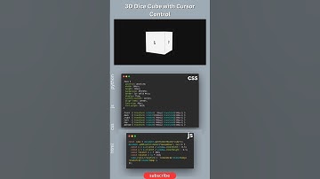 🌀Hover to Control a Realistic 3D Cube! 😍 #CSSMagic #JavaScriptFun
