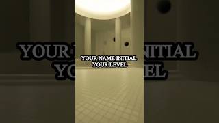 YOUR NAME INITIAL, YOUR LIMINAL SPACE DIFFICULTY LEVEL