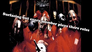 Slipknot - Surfacing but every member plays their own roles...