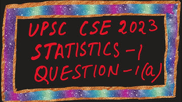Probability of Attaining Age 51 | UPSC CSE  Mains 2023 Statistics Paper 1 (Q1 Solution) | RitwikMath