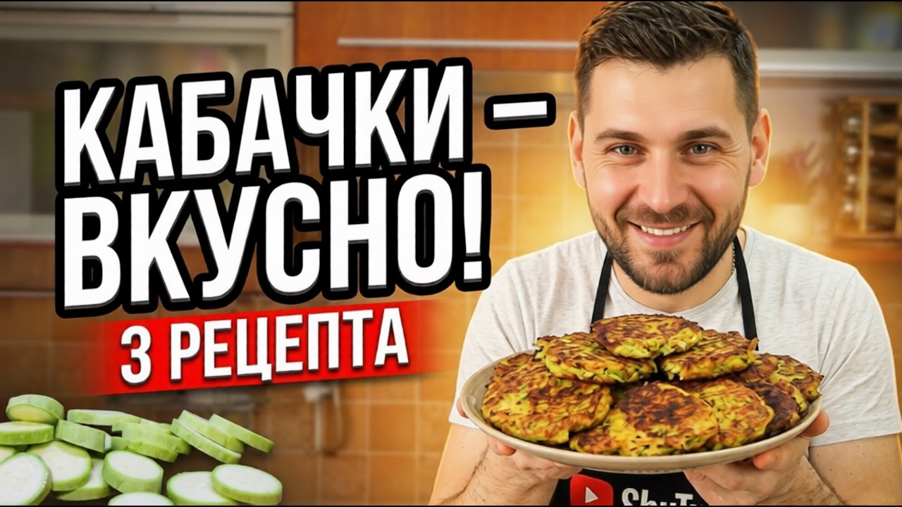 ТРИ Обалденных Блюда из КАБАЧКОВ Которые Вы Полюбите!