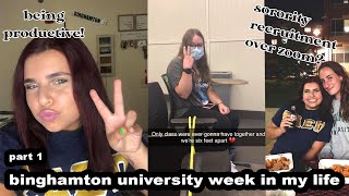 virtual sorority recruitment at binghamton university (pt. 1)