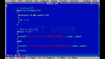 C Program to Check Co-Prime Numbers//Loop (for, while, do-while) Examples//akt guide