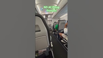 No AC flying Frontier Airlines! #frontierairlines #travel #summer