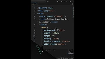 Only CSS! Hover Border Animation for Buttons 😍 | tech programming #shorts #cssanimation #htmlcss