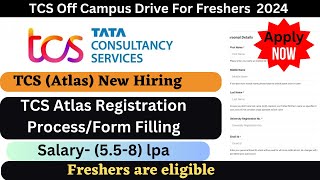 TCS New Hiring | TCS Atlas Registration Process | TCS Atlas Recruitment 2024 | #tcsjobs #tcsatlas
