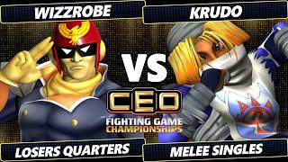 CEO 2026 TOP 8 - Wizzrobe (Captain Falcon) Vs. Krudo (Sheik) Smash Melee - SSBM