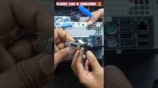 Dell OptiPlex 7040 SFF VGA Ports Connection कैसे करे ? #shorts #youtubeshorts #shortvideo #dell