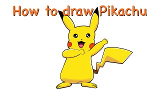 Let’s draw Pikachu Pokeman step by step