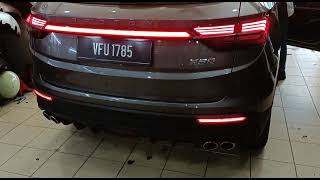 proton X50 rear bumper reflector lamp light bar