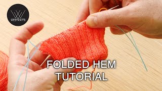 Folded Hem - Knitting Tutorial