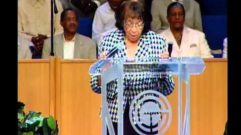 Mother Wilma Ellis speaks on Mother's Day at Great...