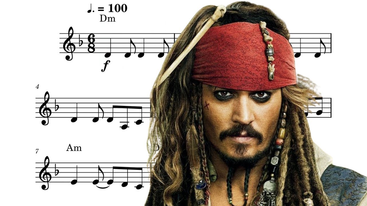 He's A Pirate - Pirates of the Caribbean | VIOLIN PLAY ALONG Sheet Music