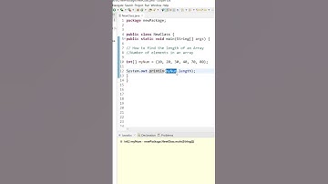 How to find the length of an Array #shorts #shortfeed #youtubeshorts