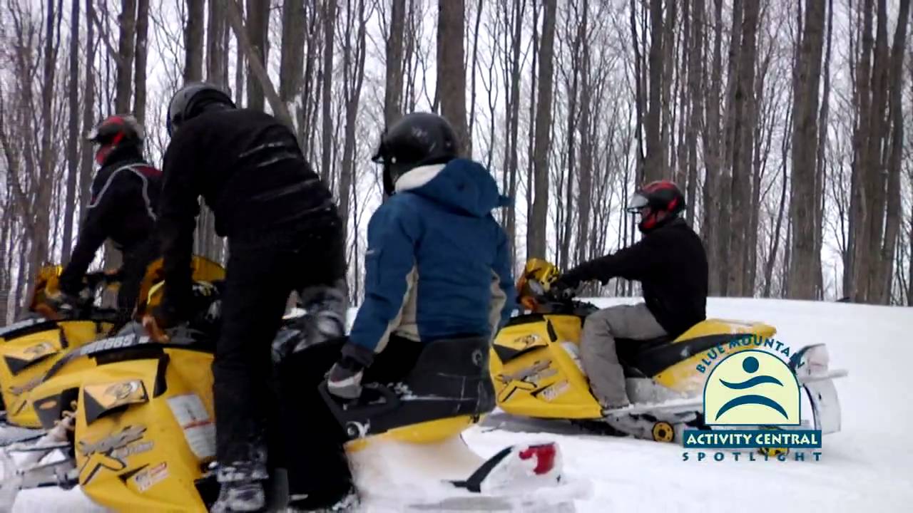 blue mountain snowmobile tour