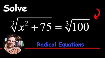 How to solve a Radical Equation (A Cube Root and Quadratic Equation)