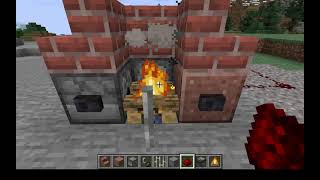 Minecraft Redstone fireplace tutorial