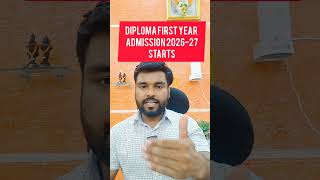 🔥 Diploma First Year Admission 2026-27 Started | Full Process Explained Maharashtra