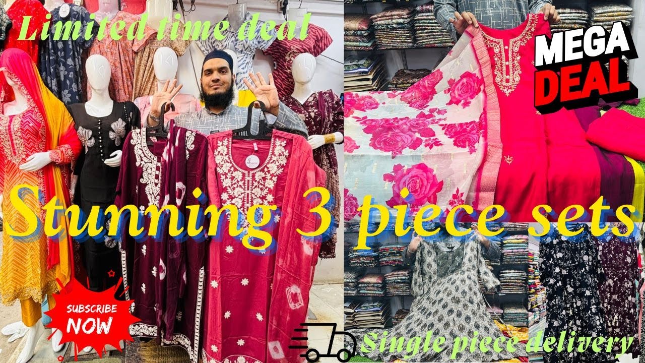 Stunning Plus Size 3-Piece Sets at Zam Zam Bazar | Best Women’s Wear Shop in Secunderabad!