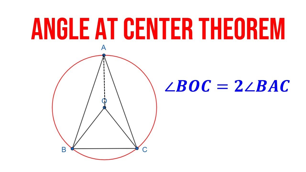 Angle at center theorem I OLYMPIAD I SAT I MCAT I Xth I GRE I Pre-Math ...