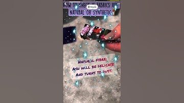 How to check if the fabric is natural or synthetic?