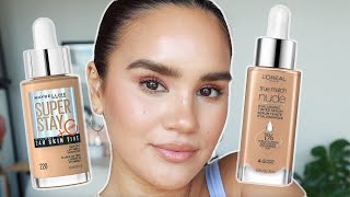 Maybelline & Loreal Skin Tints! Comparison, Review & Application!