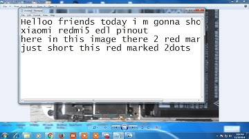xiaomi redmi 5 edl pinout