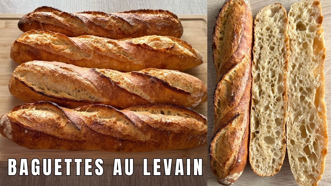 BAGUETTES au LEVAIN FACILES à la maison – Sans matériel pro ! 
