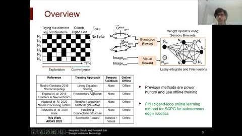 [AICAS 2020] Learning to walk: Spike Based RL for Hexapod Robot Central Pattern Generation