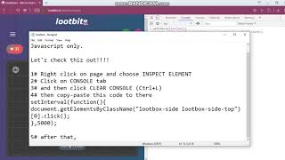 How to hack LOOTBITS.IO with Javascript only - [Hacking Tutorial Series] screenshot 5