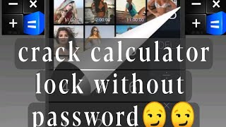 Open calculator lock without password. ⚠️⚠️ don't use calculator lock. screenshot 5