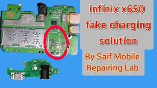 infinix x650 hot8 fake charging 100% solution all infinix models