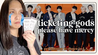 trying to buy bts tickets after 2 years
