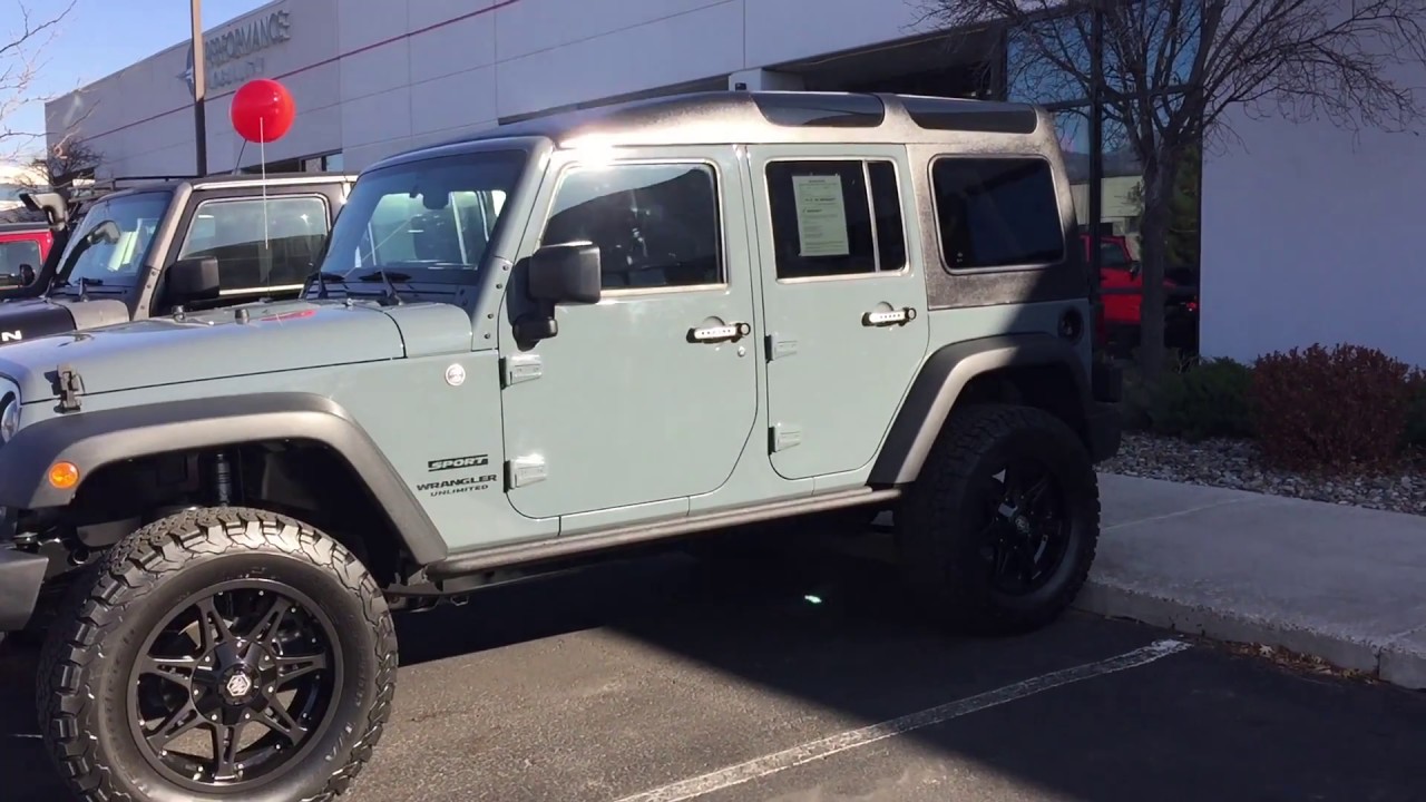 Dream 4x4 2014 Jeep Wrangler Unlimited Sport with Smittbilt Safari Hard Top  - YouTube