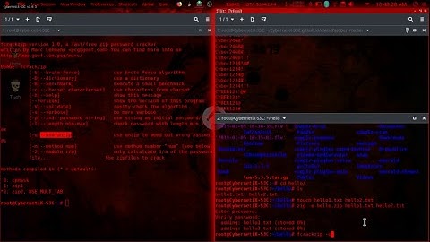 Cracking Zip files using fcrackzip