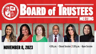 LBCCD Board of Trustees Meeting  November 8, 2023