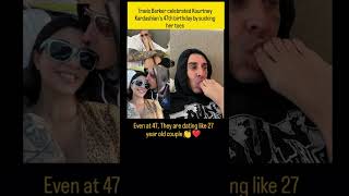 Travis Barker &amp; Kourtney Kardashian. #KourtneyKardashian#TravisBarker#CoupleGoals#LoveHasNoAge