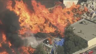 SOCAL WAREHOUSE FIRE: Crews work to contain blaze in Carson