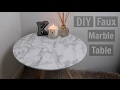 Faux Marble Coffee Table Diy