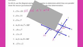 3.2 - Parallel Lines with a Transversal (16-17)