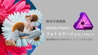 Affinity Photoで画像を切り抜いてコラージュを作ってみよう！選択範囲をトリミングする方法