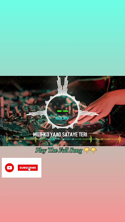 Mujhko Yaad Sataye Teri - Full Dj Remix Song | RH MIX | #rhmix #rh #dj #hindi #shorts #hricky #remix
