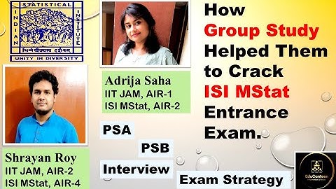 Success Strategy: ISI MStat Entrance ||AIR 2 & 4|| #isi #mstat #msc #statistics #toppers_interview