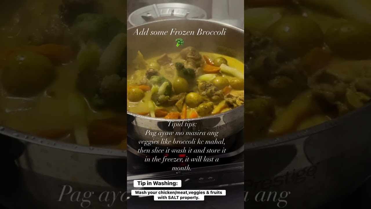 Washing your meat and veggies tips and cooking a yummy chicken curry 