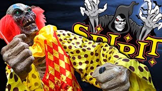 CIRCUS PSYCHO ZOMBIE CLOWN ANIMATRONIC SPIRIT HALLOWEEN 2013